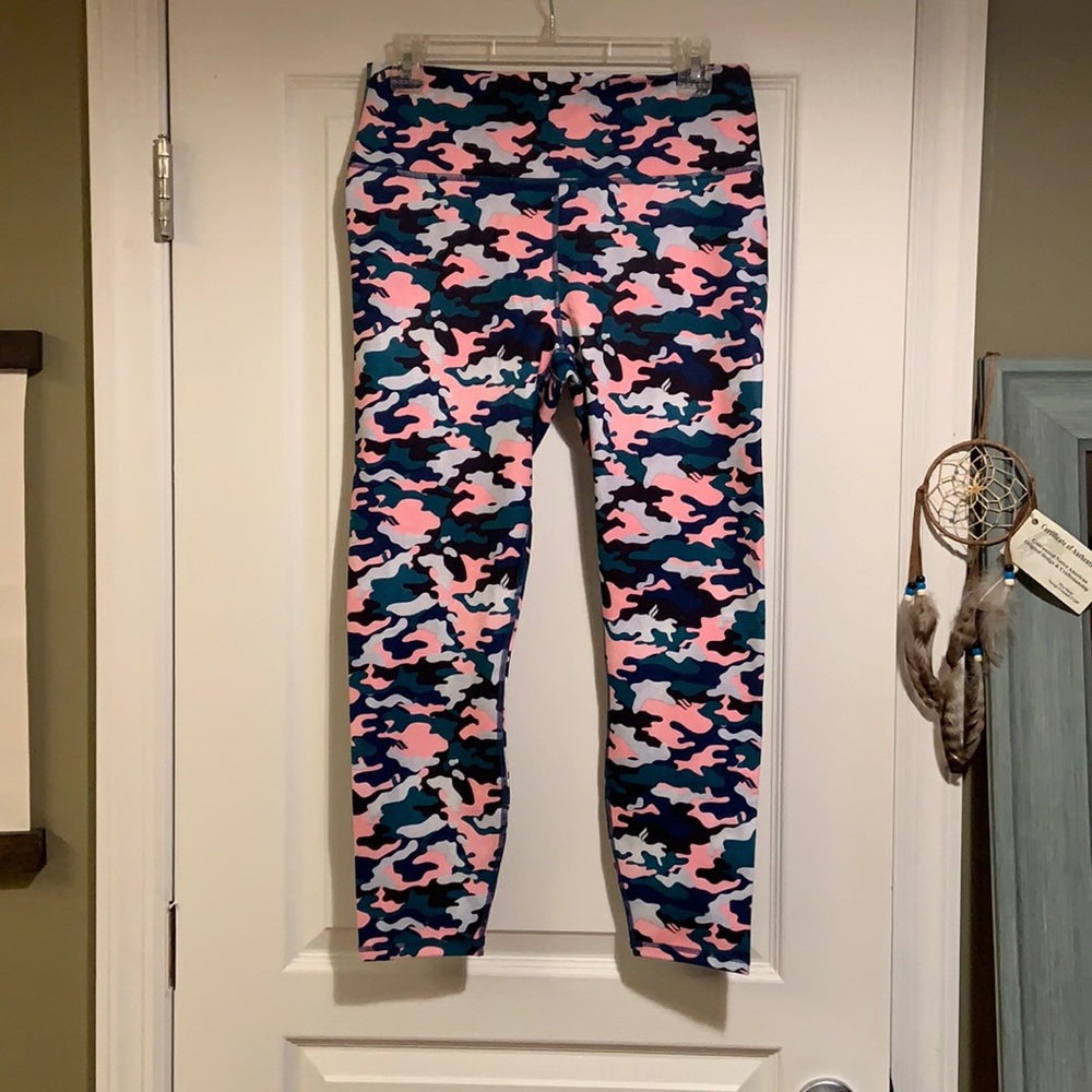 High Waisted Printed Powerhold 7/8 Leggings